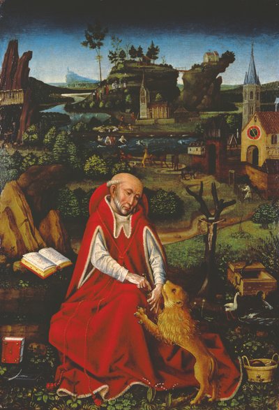 St. Jerome and the Lion by Hans Leonard Schaufelein